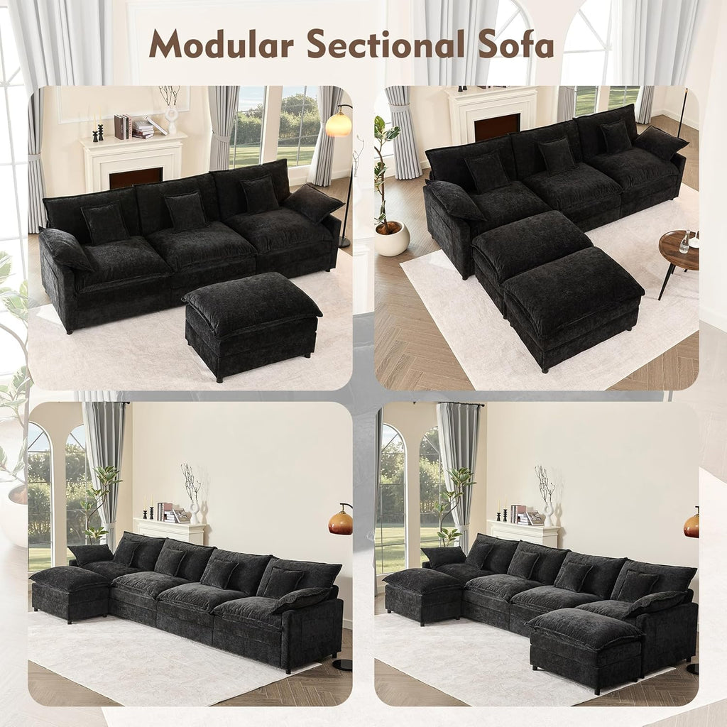 108" U-shaped sofa modular sofa Comfortable cloud sofa